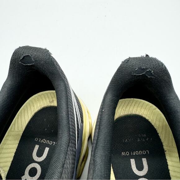 On Cloudflow Running Comfort Sneakers In Smoke/Limelight Sz 10 Athletic Orthotic - Picture 10 of 13